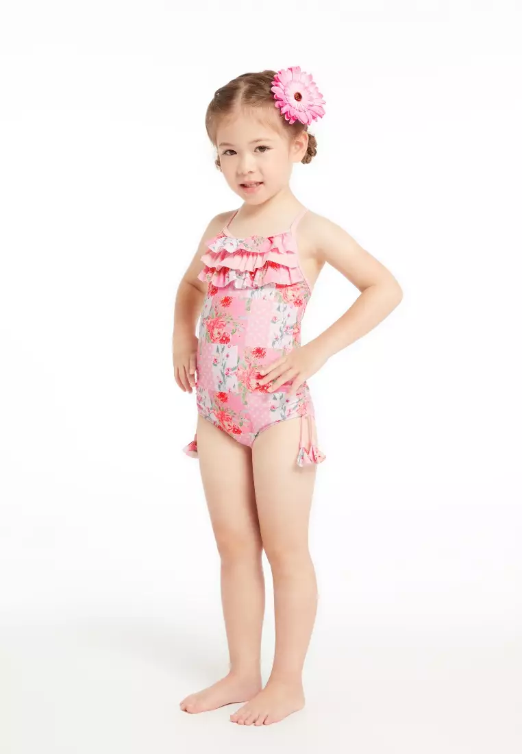 Milkshake Frilled X-back Swimsuit