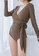 ZITIQUE brown Women's Solid Color One-piece Swimsuit - Brown E8A43US08C1920GS_4