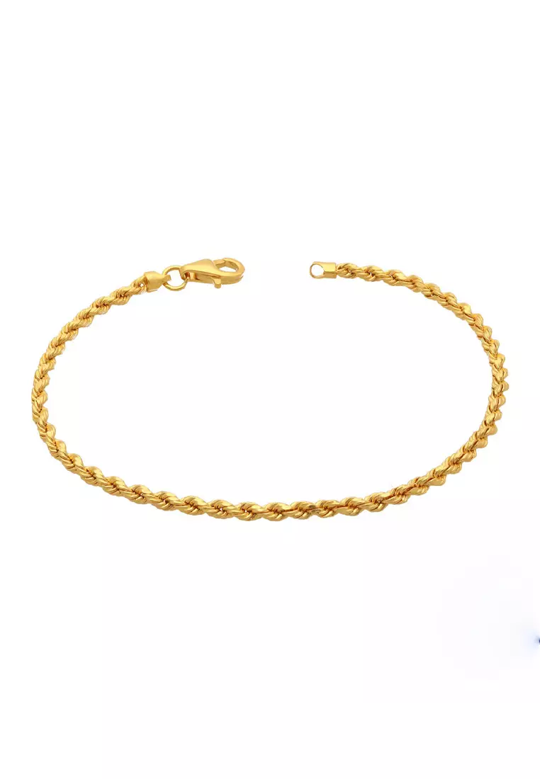 Gold on sale rope bangle