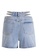Urban Revivo blue Cut Out Denim Shorts 6A656AAC080AAAGS_6