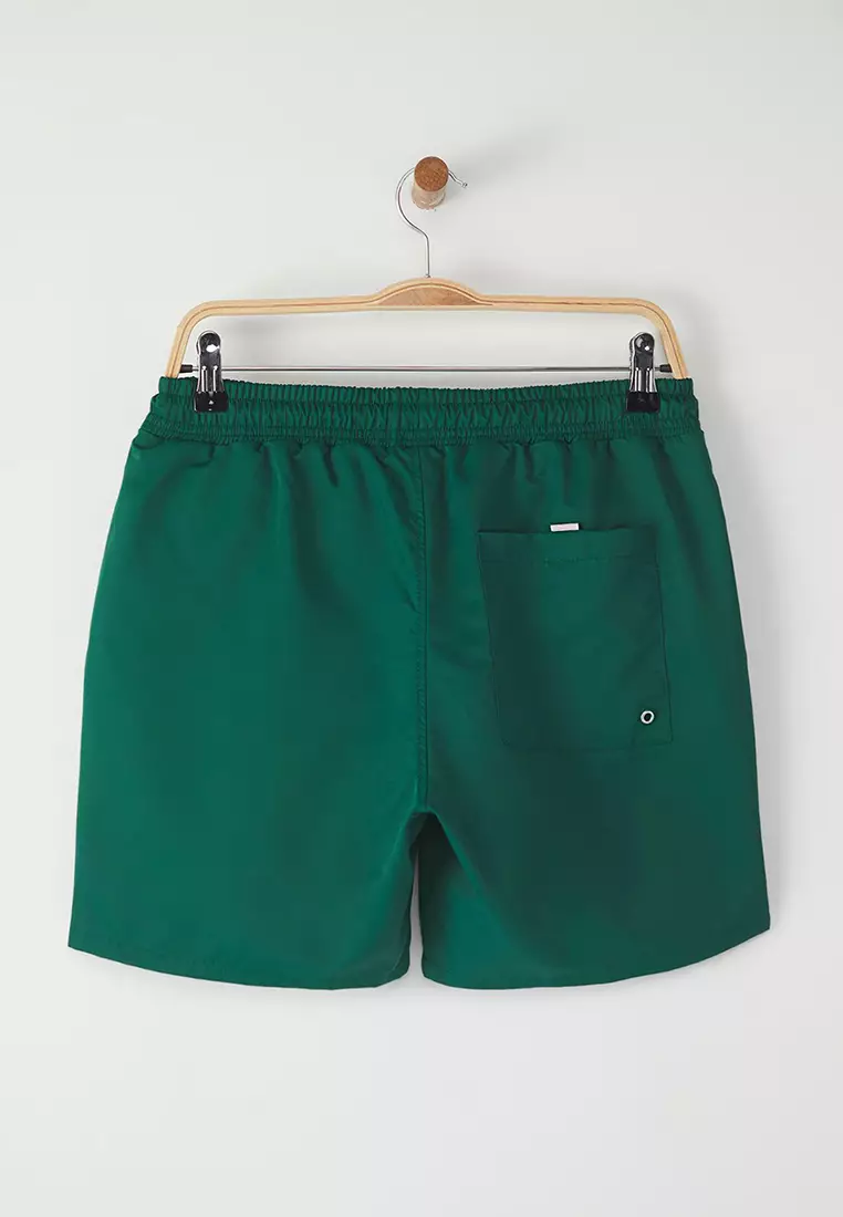 Emerald Green Regular Standard Swimsuit Swim Shorts TMNSS20DS0023