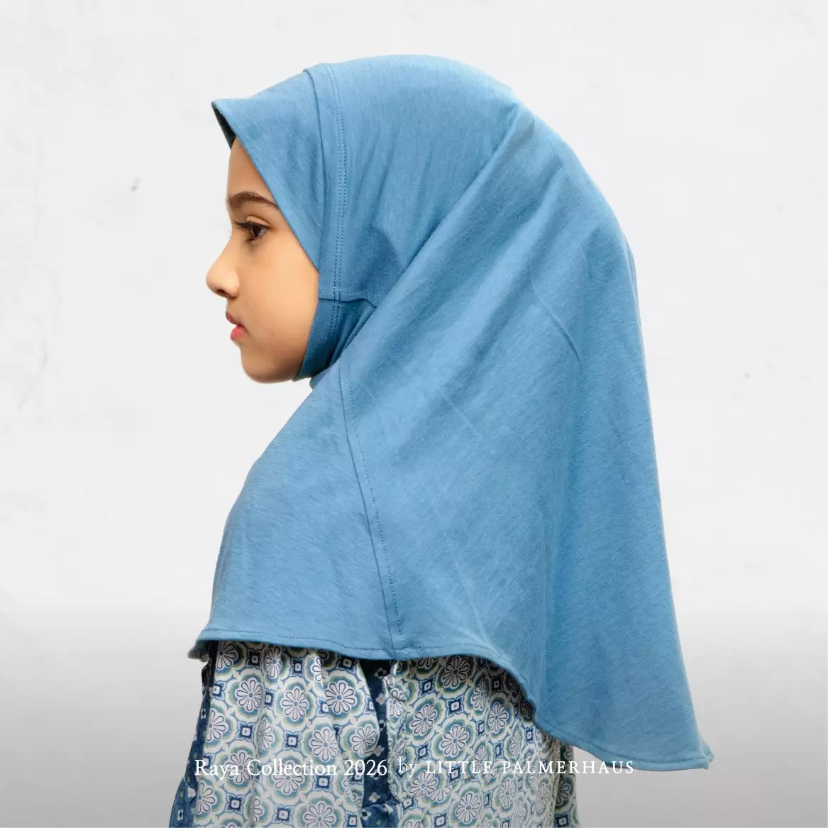 Little Palmerhaus - Baju Lebaran 2026 - Kids Hijab 2.0 (Bergo / Kerudung Instant Anak Usia 1-6 Tahun) Blue