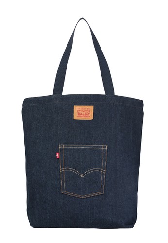 Jual Levi S Levi S The Levi S Backpocket Tote Dark Blue Denim