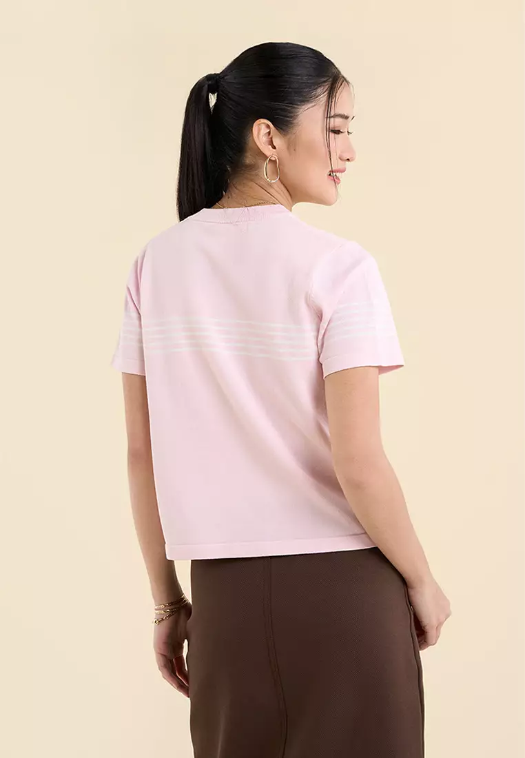 Dress Code Light Knit Striped T-Shirt