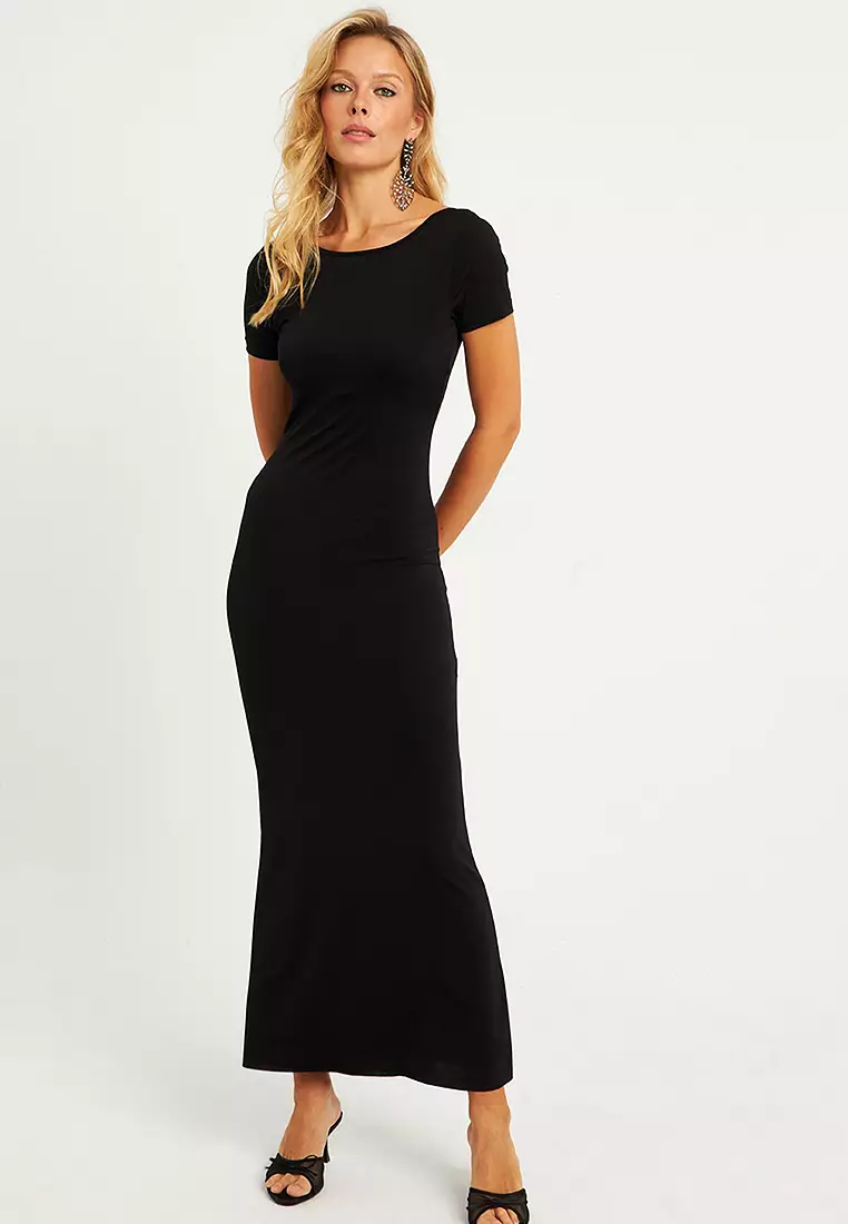 Scoop Back Maxi Dress