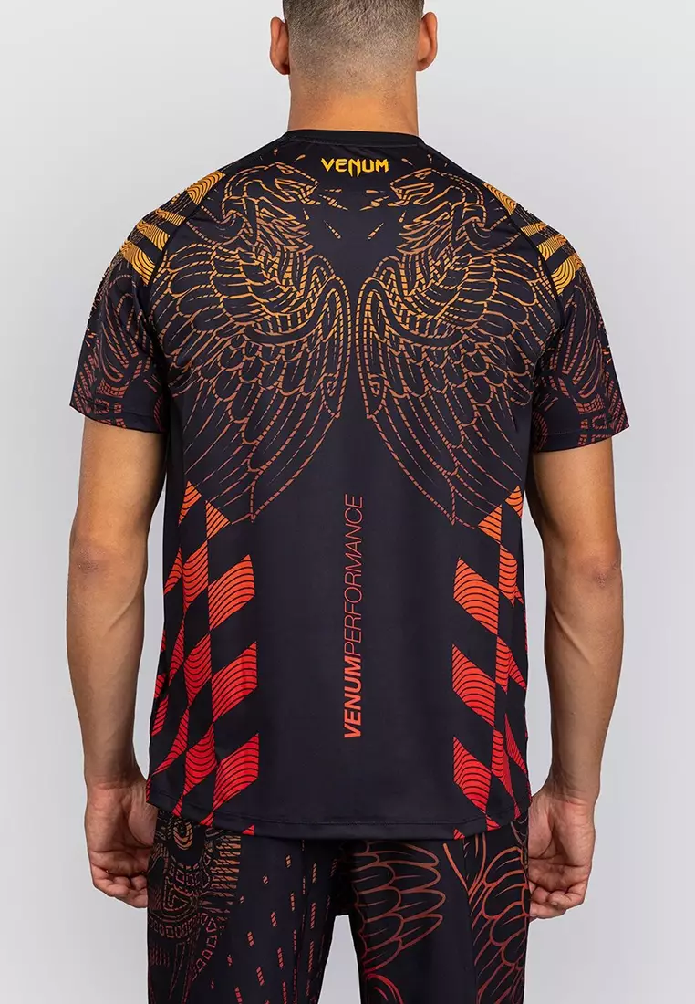 Venum Quetzal Fury Dry-Tech T-Shirt - Black/Fury Red/ Tangerine