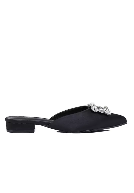 Doretta Embellishment Slip Ons Heels
