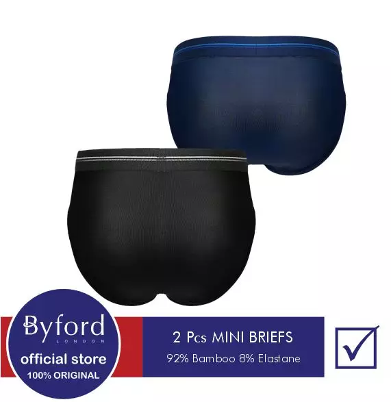 Byford Men Brief Underwear Isi 2 pc Microfiber Mix Color - YBYB03M2FS