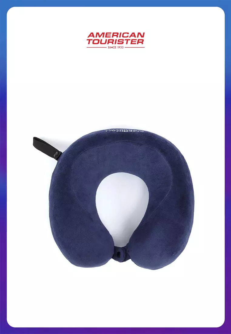 American Tourister Travel Accessories Memory Foam Pillow – Navy