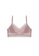 ZITIQUE pink Women's Latest No Steel Ring Ultra-thin U-back Gathered Lace Lingerie Set (Bra And Underwear) - Pink BE0E8USC834484GS_2