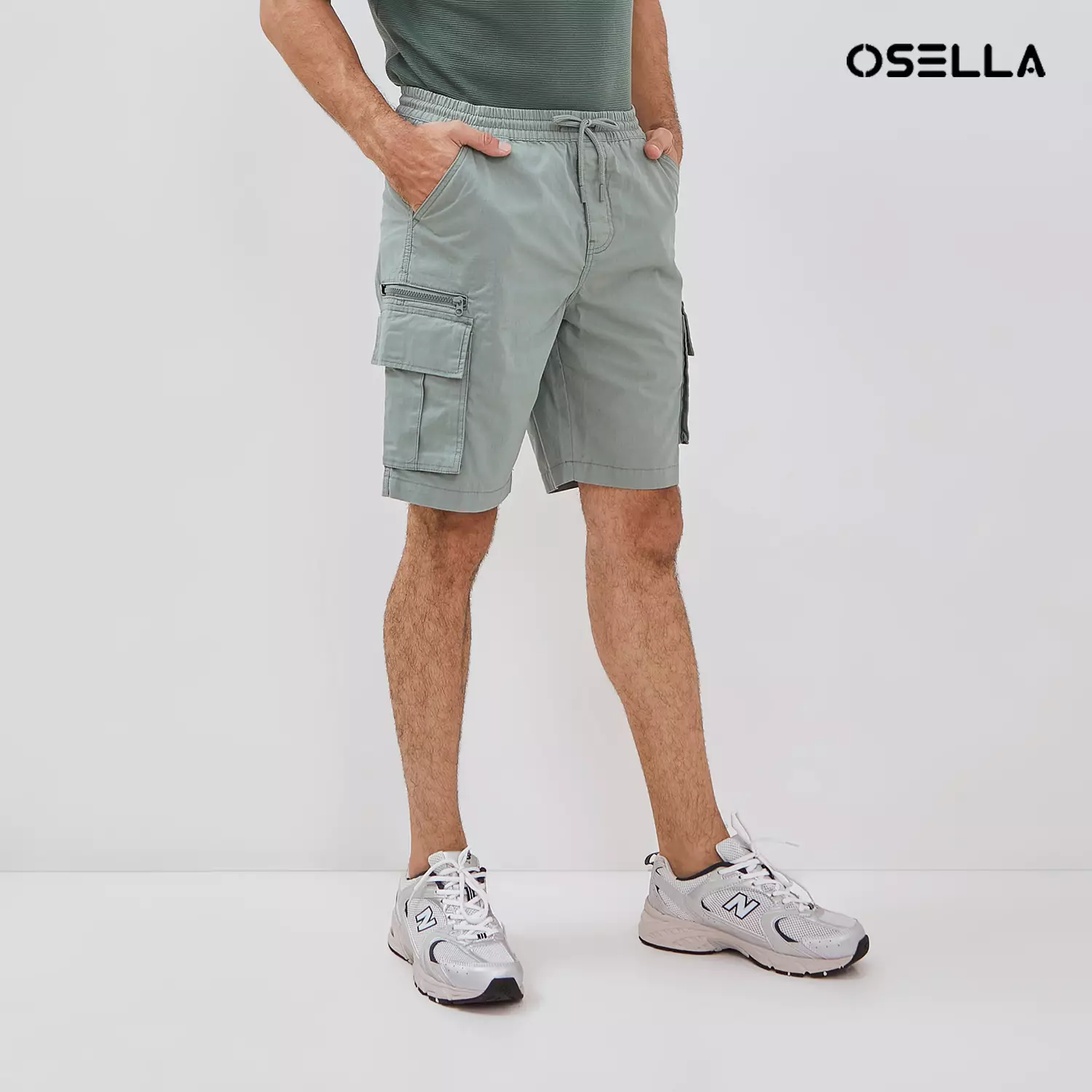 [NEW] Osella Randy Cargo Short Pants With Fancy Fabric 20814005 | Celana Pendek Pria