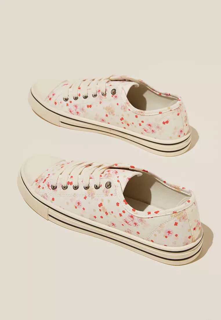 Harlow Lace Up Plimsoll Sneakers