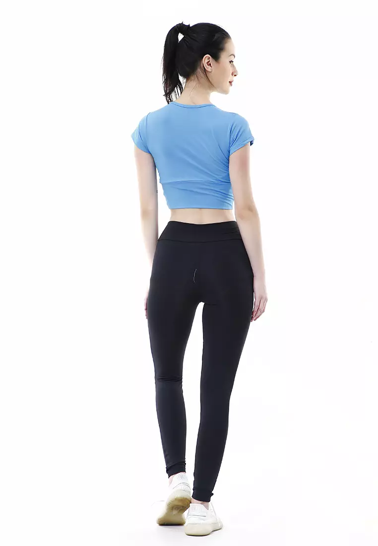 Jovita One Set Atasan Bawahan Baju Senam Aerobik Relaxed Fit - Biru Muda