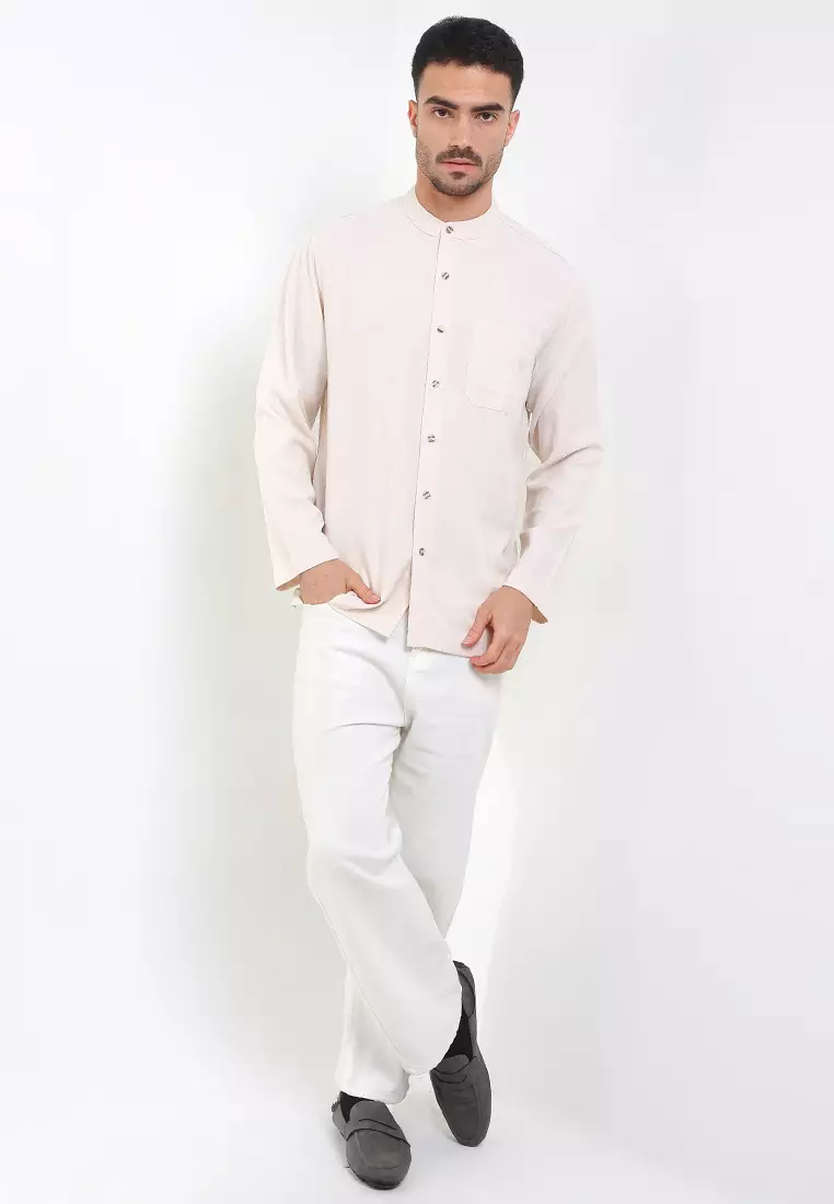 Clotted Cream 3 Long Sleeve Baju Koko