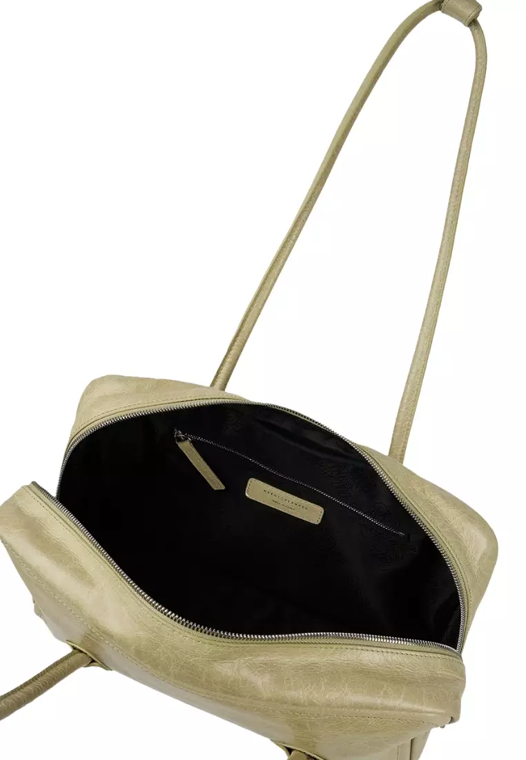  Soft Boston - Khaki Beige Pull-up Crinkle