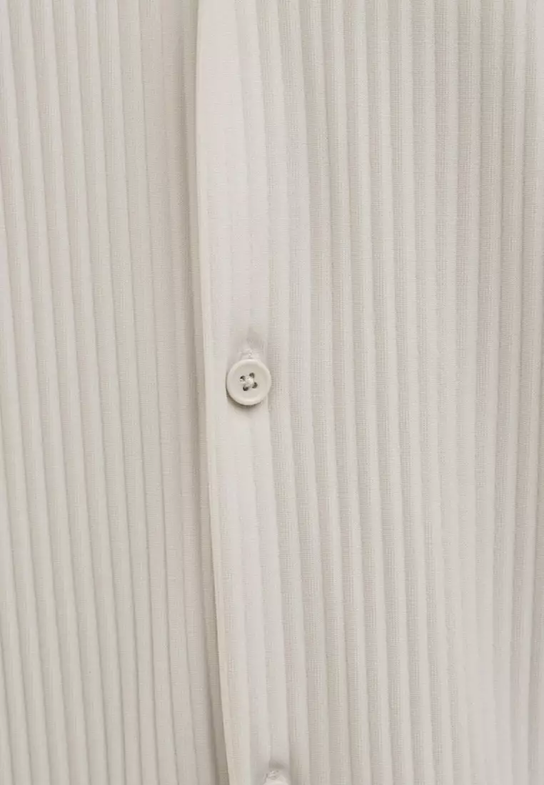 Interlude Plisse Short Sleeves Shirt