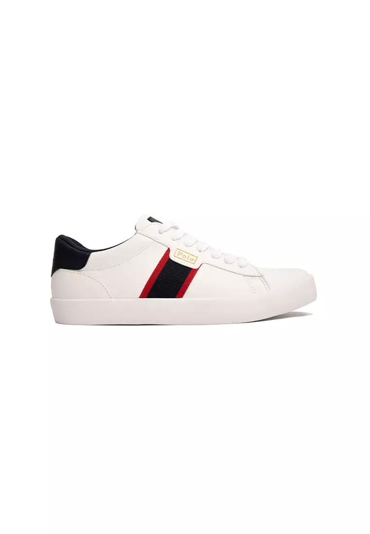Discount on Polo Ralph Lauren  shoes - SKU: Rexley Sneaker - White/Navy/Red (123610)