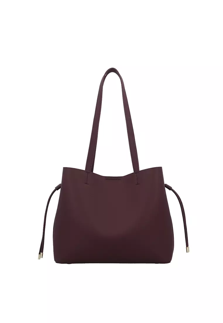Buy Carlo Rino CR Cordelia Tote Bag - Maroon 2026 Online | ZALORA ...
