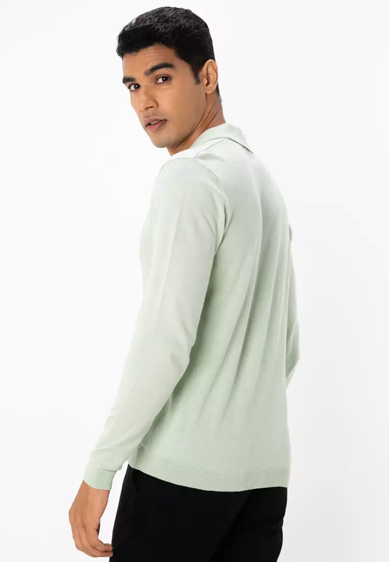 Knitted Revere Polo Jumper