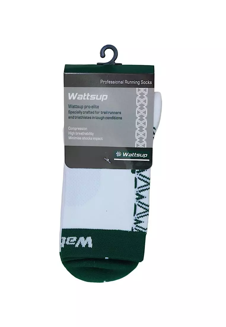 Wattsup專業跑步襪 - 白色