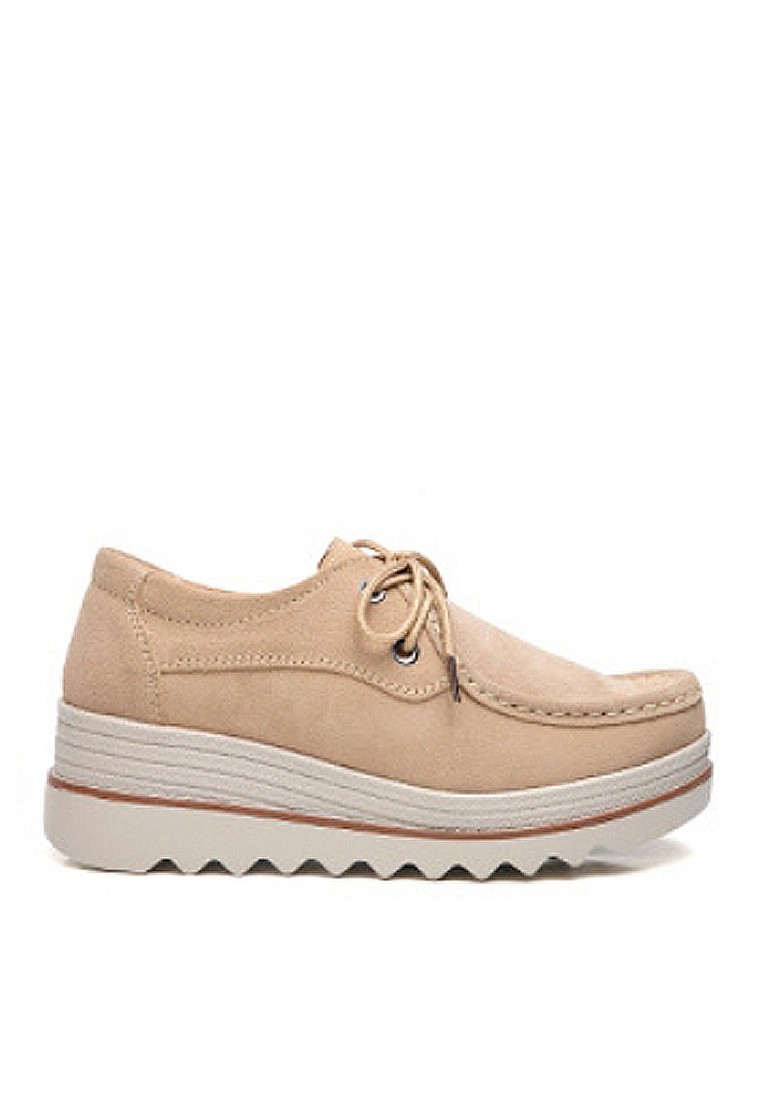 VANSA Cow Suede Loafer Wedge VSW-C3089