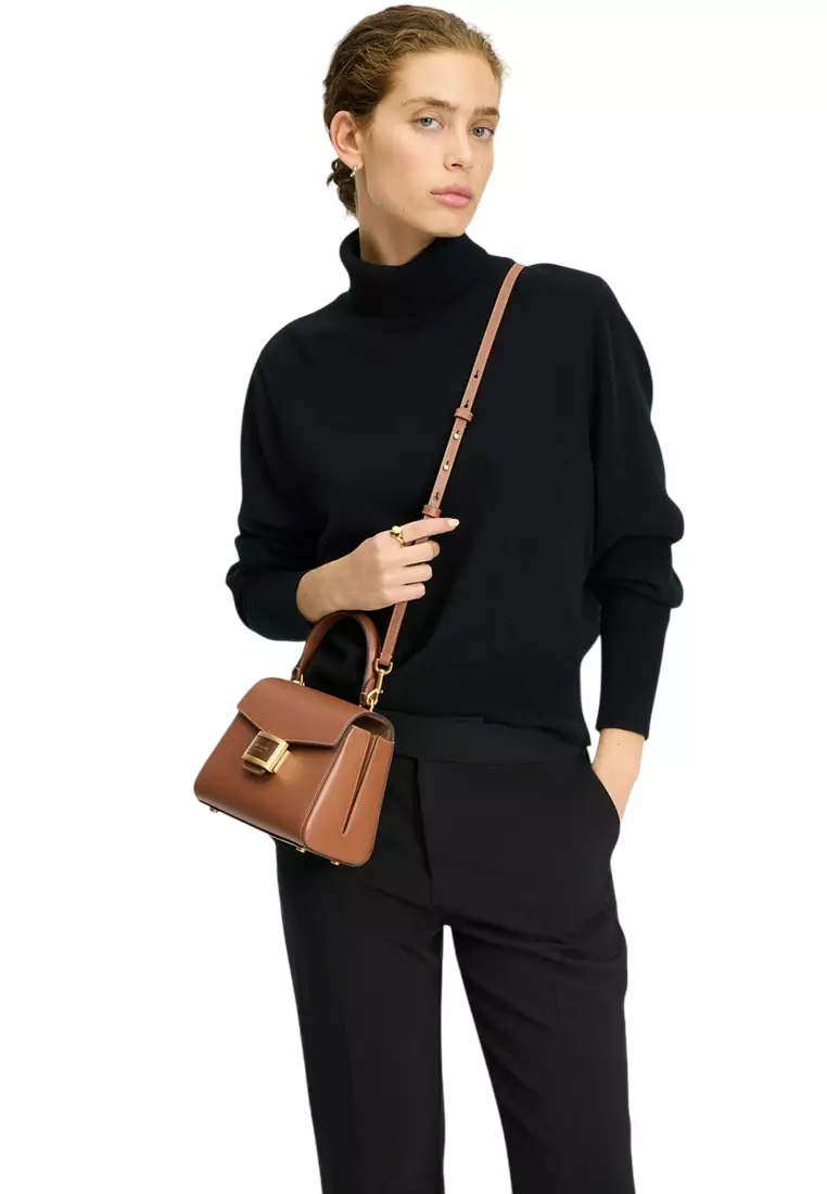 Katy Small Top-handle Bag - Brown
