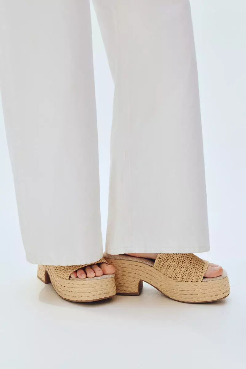 Heeled espadrilles