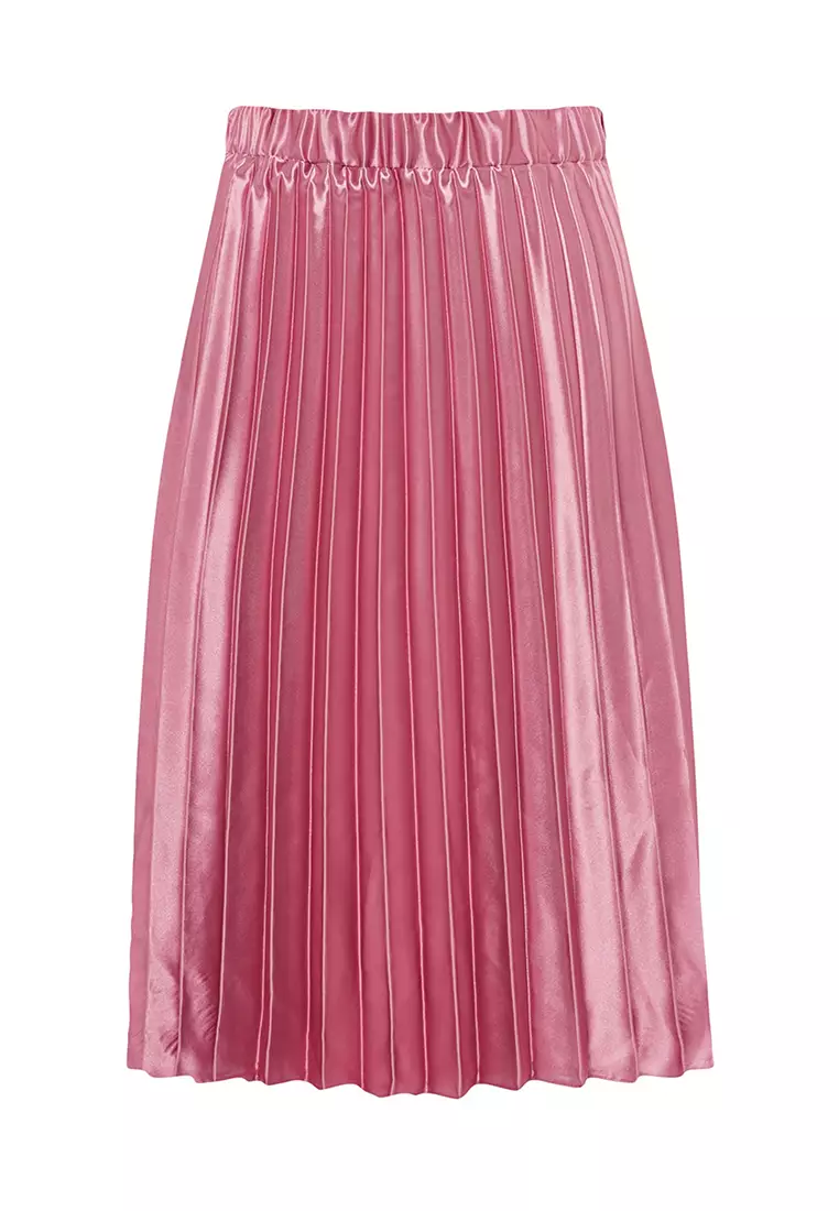 Plus size outlet pleated skirt 08