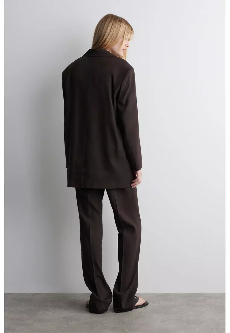 SINGLE-BREASTED LINEN BLAZER