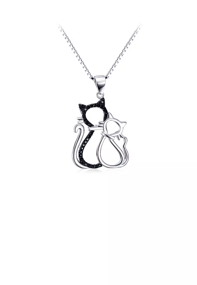 Cute top cat necklace