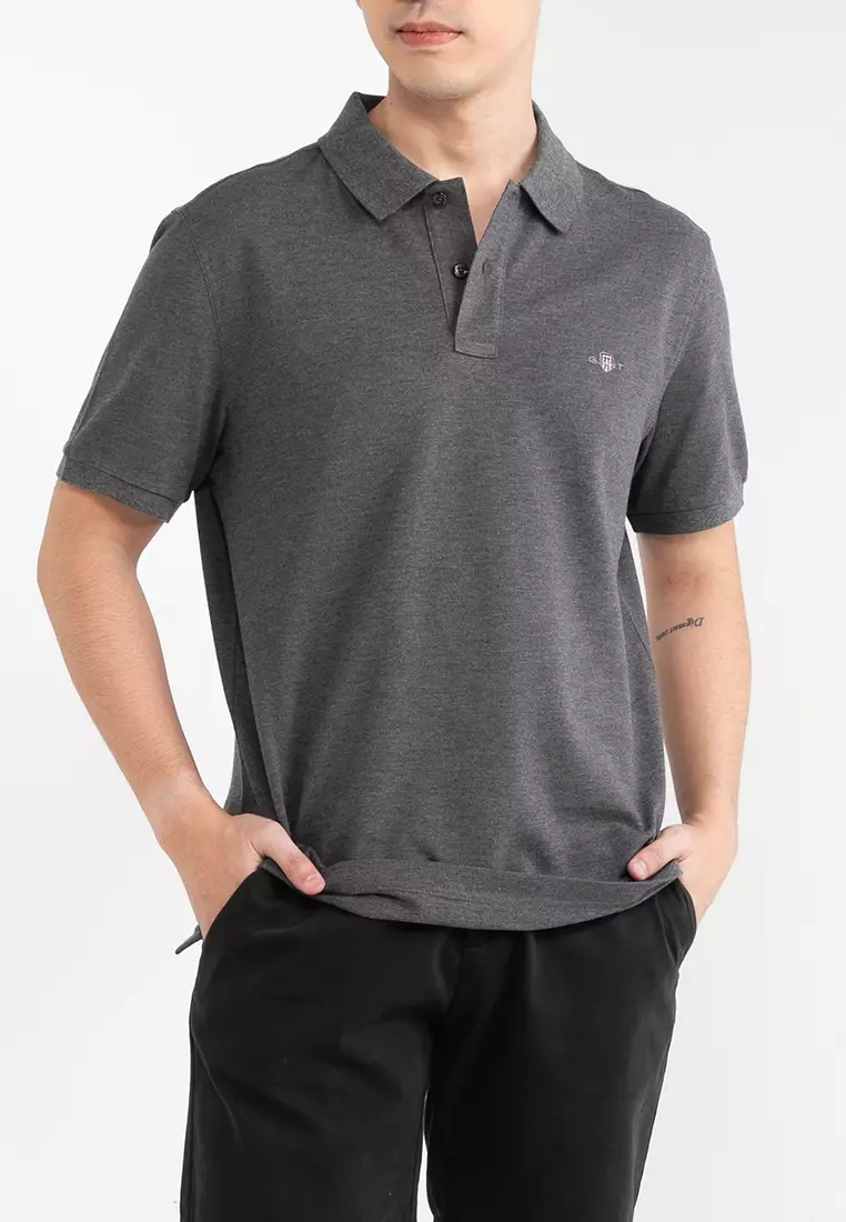 Shield Short Sleeves Pique Polo Shirt