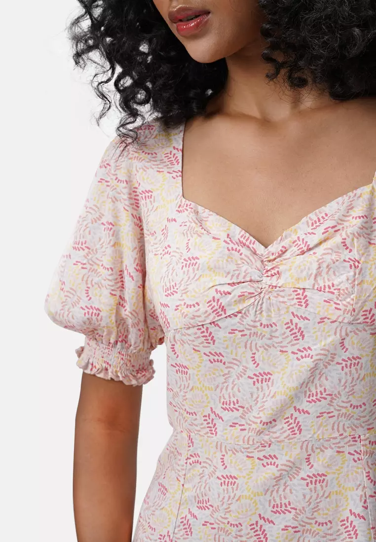 Confetti Print Short Dress