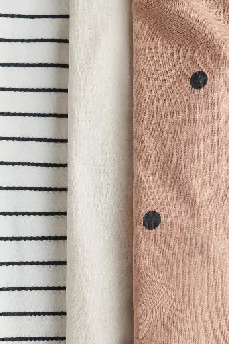 3-pack cotton sleepsuits