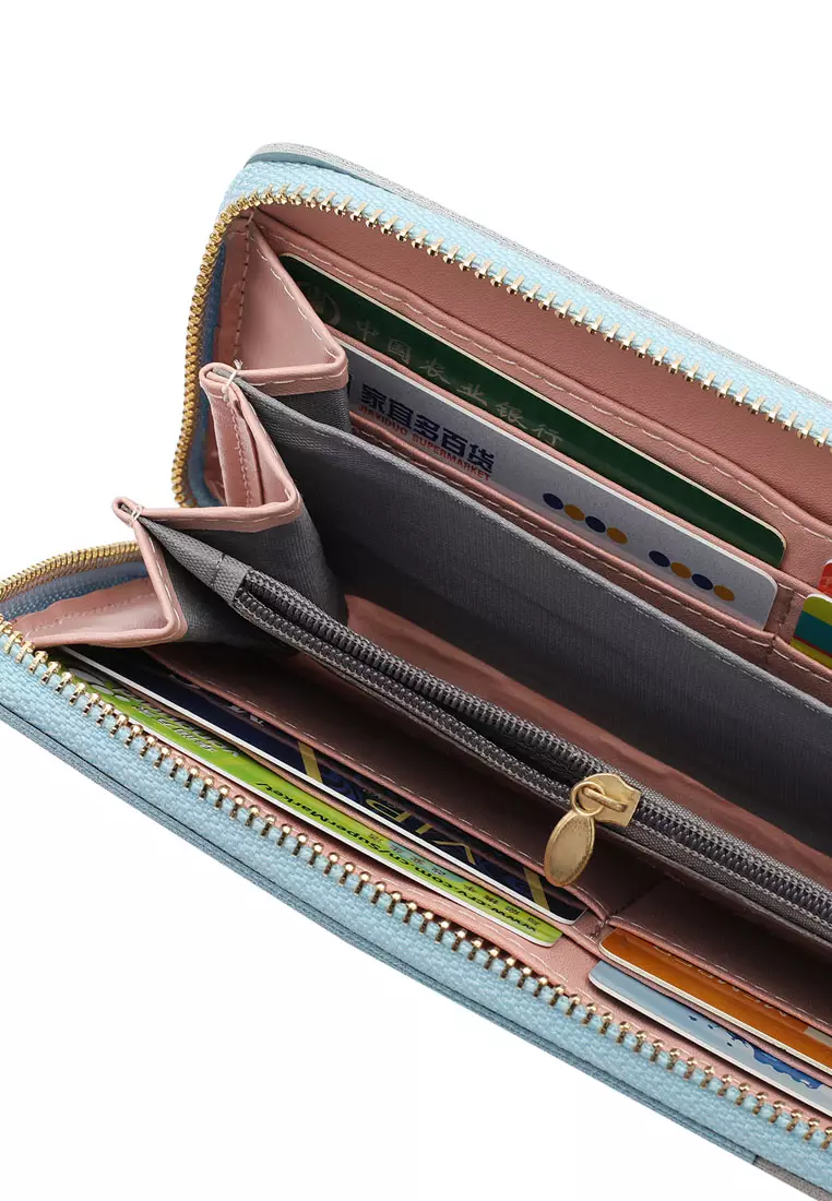 Women's Clutch Purse / Wallet (Dompet Wanita dengan Gelang) - Biru