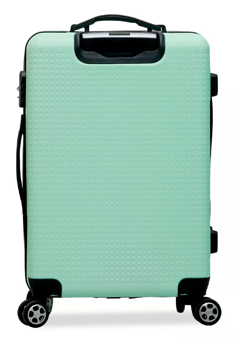 Isvara Tas Koper Hardcase One Set Unisex Large Compartment Suitcase Code Lock System Material ABS+PVC Coated ORIGINAL - Mint