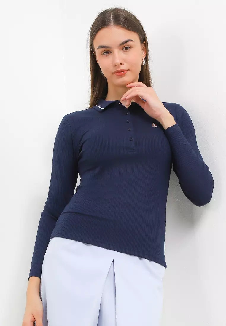 Polyn Ls Polo Rib Ls Polo Shirt