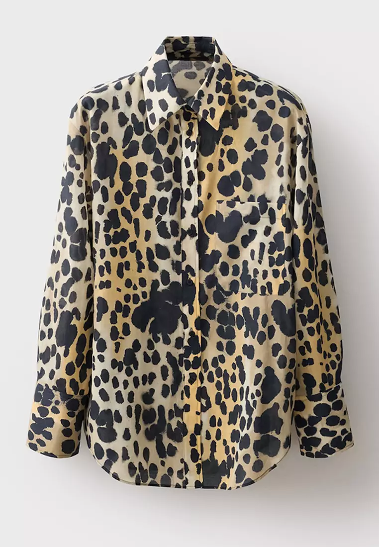 Cotton Shirt With Animal Print