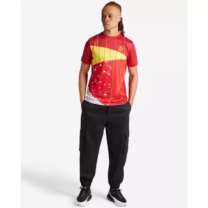 Liverpool FC LFC Mens Mashup Shirt Red Men - Official LFC T Shirt Original Pria