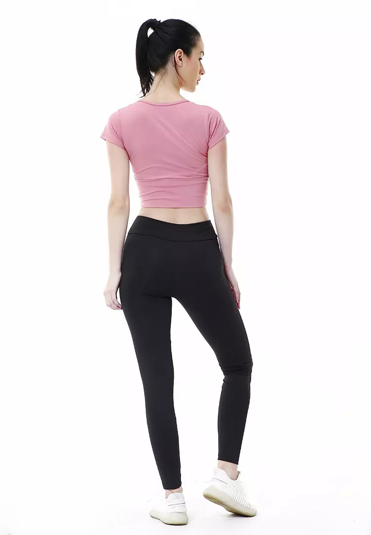 Jovita One Set Atasan Bawahan Baju Senam Aerobik Relaxed Fit - Pink Nude