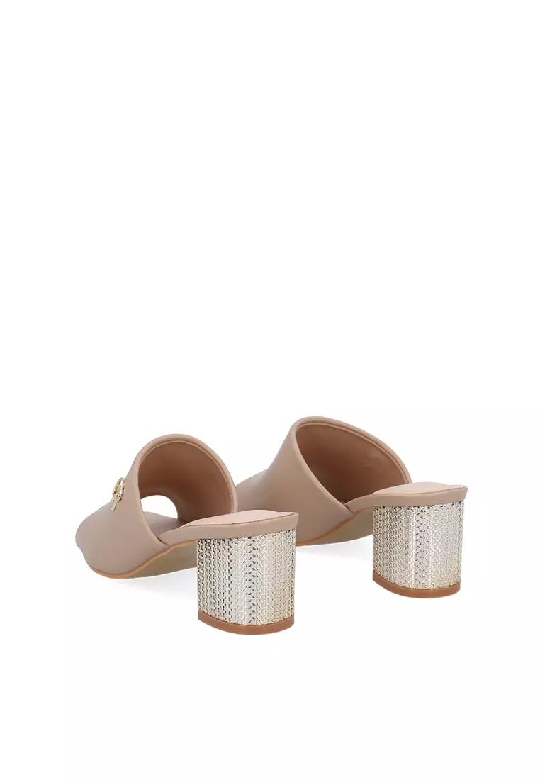 Medium Brown CR Thalia Heeled Sandals