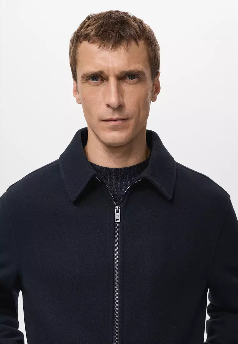 Wool Zip-Up Jacket