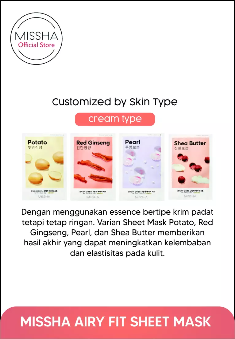 MISSHA Airy Fit Sheet Mask (Honey)