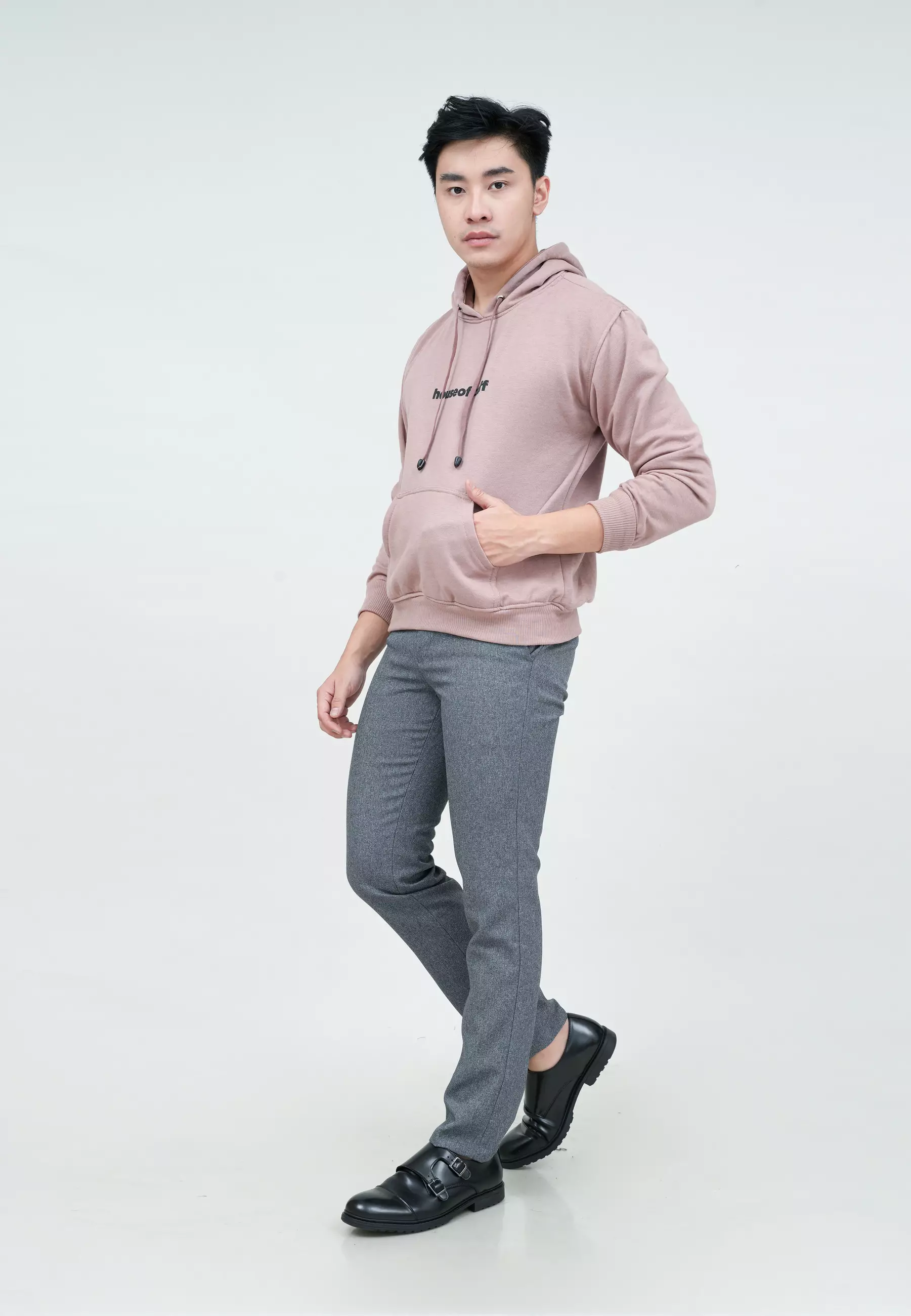 Houseofcuff Jaket Jumper Hoodie Sweater Kata Warna Merah Muda