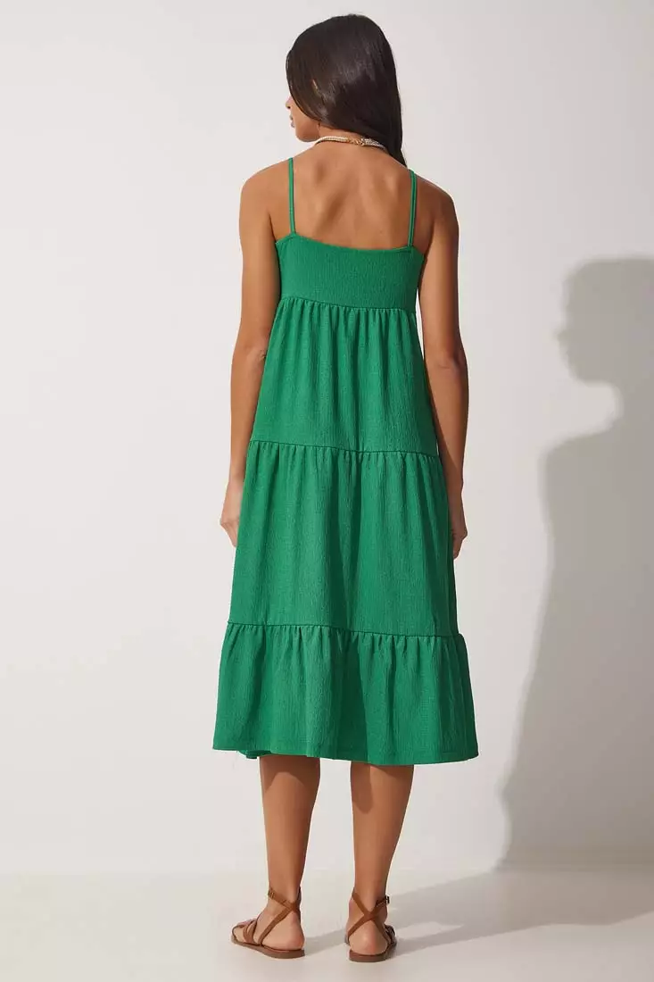 Strappy Tiered Dress