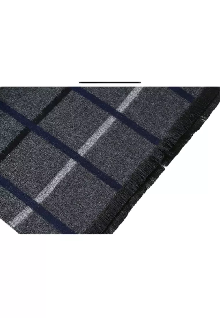 Men's Warm Scarf for Autumn and Winter - Thick Korean Style Long, Versatile Scarf