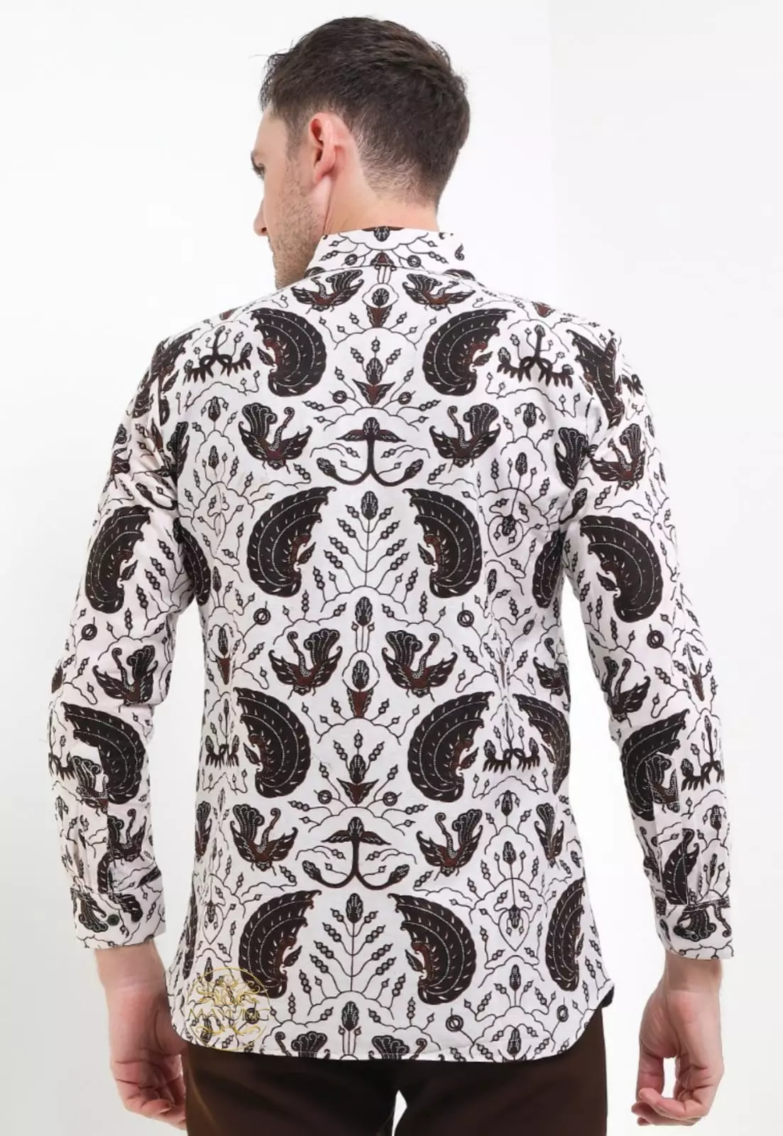 Setyaningra Kemeja Batik Pria Premium Slimfit Modern Lengan Panjang