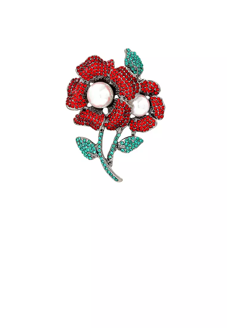 Red brooch hotsell