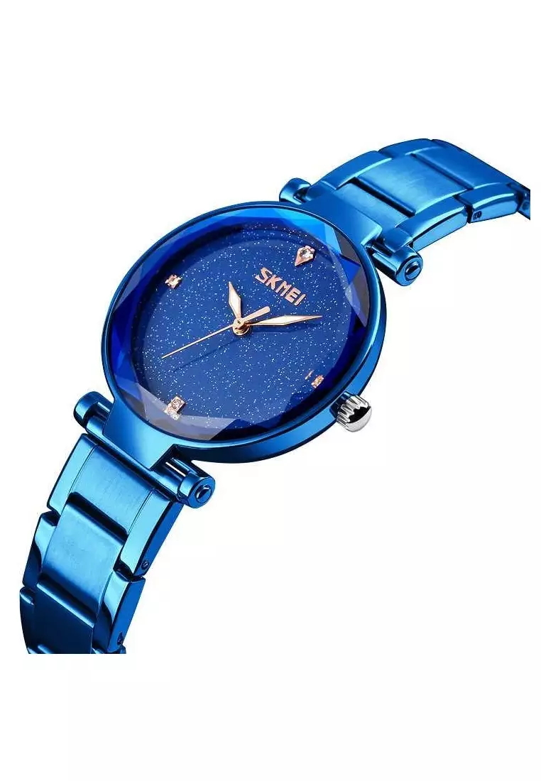 Jam Tangan Kasual Analog Wanita Waterproof 30m Strap Tali Material Stainless Steel MM80 ORIGINAL