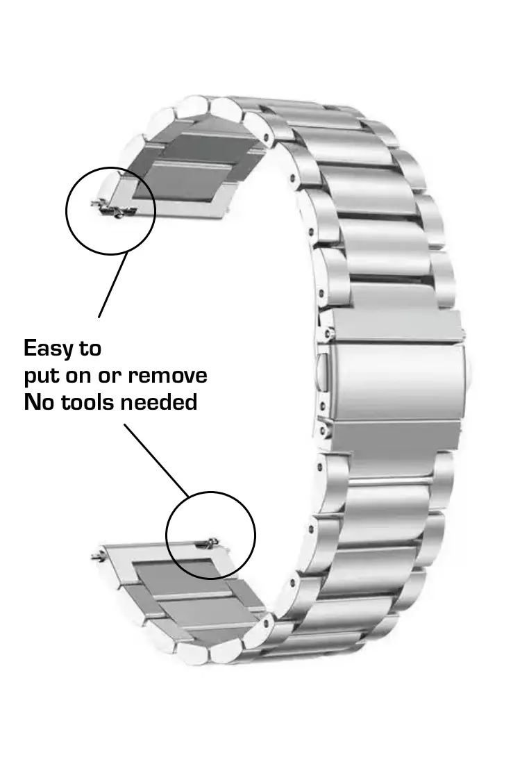 "Universal" Stainless Steel Watch Bracelet (18-24mm)