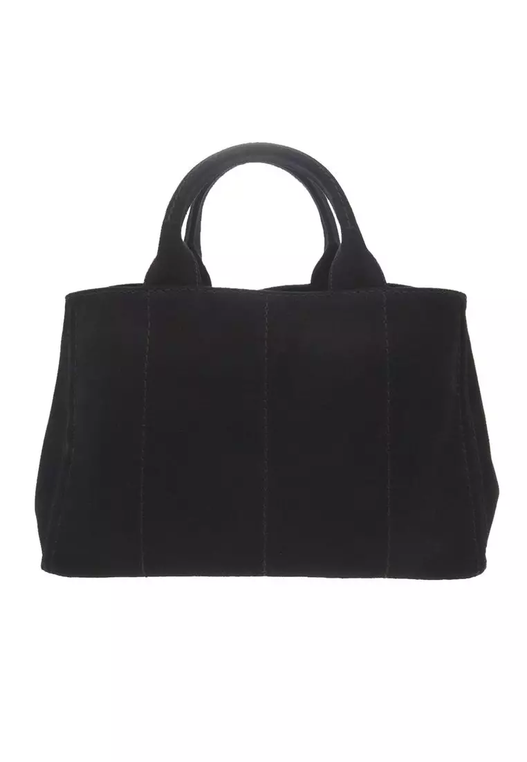 Pre-Loved Prada Canvas Canapa Logo Satchel